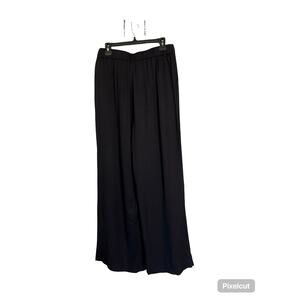 Commense Black Wide Leg Trousers NWT | High Waist Pleated Work Dress Pants L